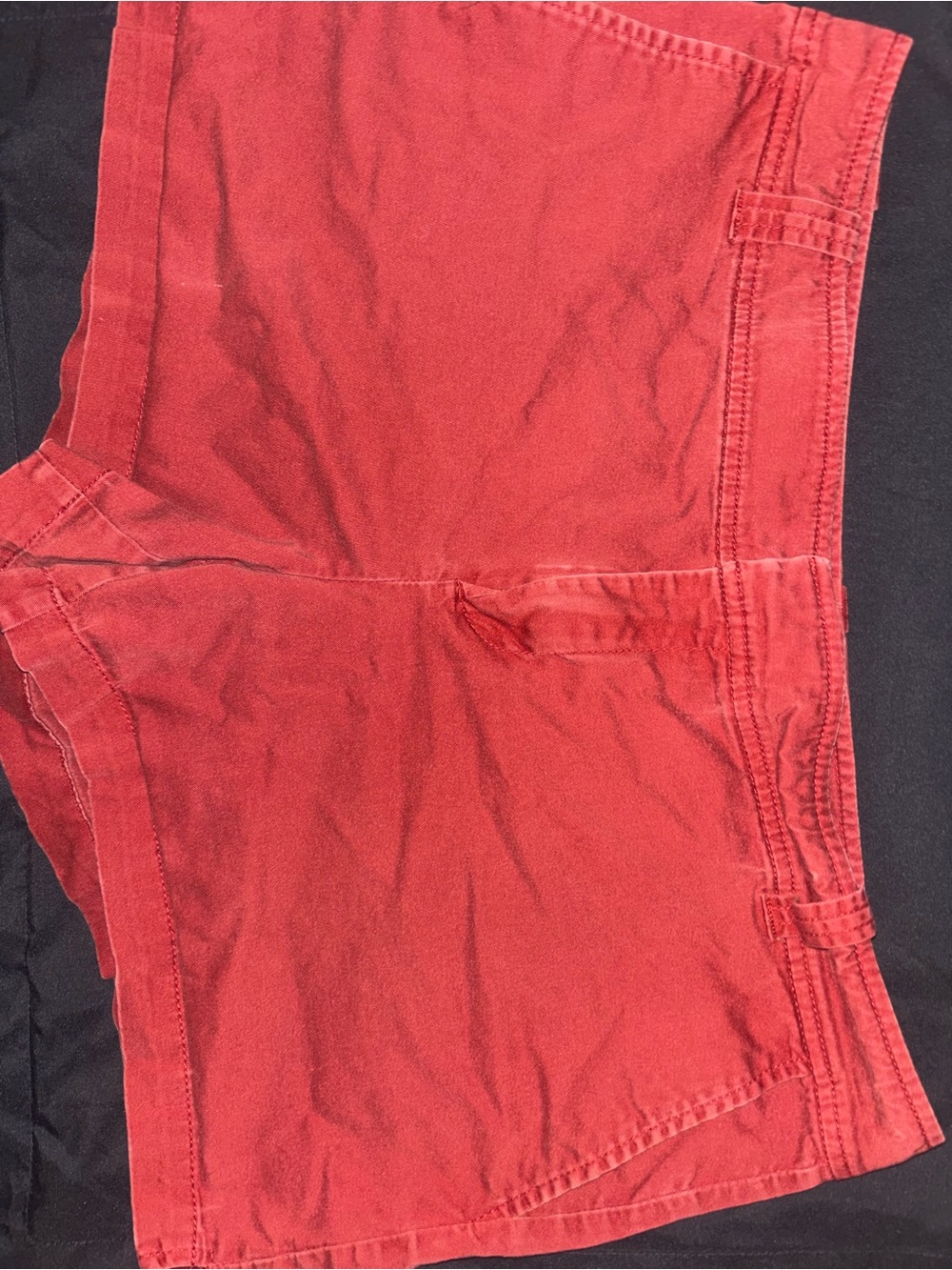 New York & Company Deep Red Cotton Shorts